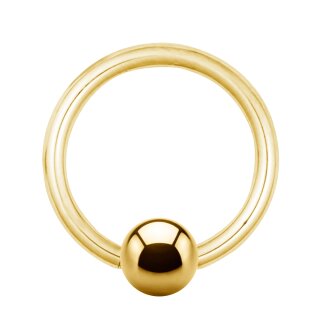 Piercing Klemmring - Stahl - Gold [01.] - 1.2 x 8 x 3 mm