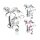 Piercing Banane - Spange - Schmetterlinge - Kristalle