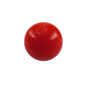 Piercing Kugel - Kunststoff - Rot [01.] - 1.2 x 3 mm