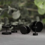 Piercing Fake Plug - Schwarz [6.] - 1.2 x 14 mm
