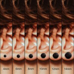 Piercing Fake Plug - Schwarz [6.] - 1.2 x 14 mm