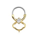 Septum Klicker - Ring - Gold - Kristall - Elegant