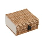 Aufbewahrungsbox - Bambus - Braun - Muster
