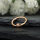 Piercing Klemmring - Rosegold - Kristall - Pfirsich