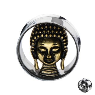 Flesh Tunnel - Silber - Buddha