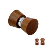 Magnet Fake Plug - Holz - Braun