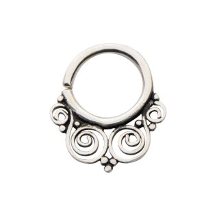 Septum Piercing - Messing - Silber - Verzierung #1