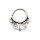 Septum Piercing - Messing - Silber - Verzierung #1