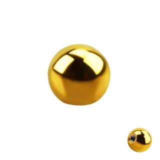 Piercing Kugel - Stahl - Gold [01.] - 1.2 x 2 mm