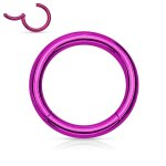 Segmentring Piercing - Klicker [07.] - 1.2 x 8 mm - Farbe: pink