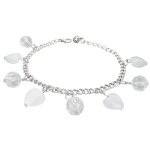 Armband - Silber - Perlen - Wei&szlig; - Herzen