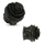 Holz Plug - Rose - Schwarz