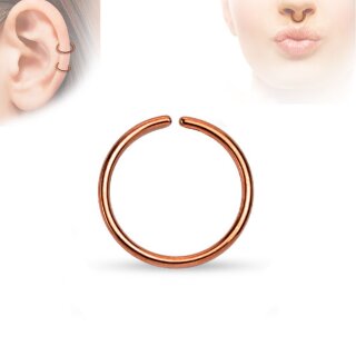 Piercing Ring - Continuous Ring - Rosegold