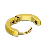 Edelstahl Creolen Ohrringe - Bunt - Schmal [03.] - silber