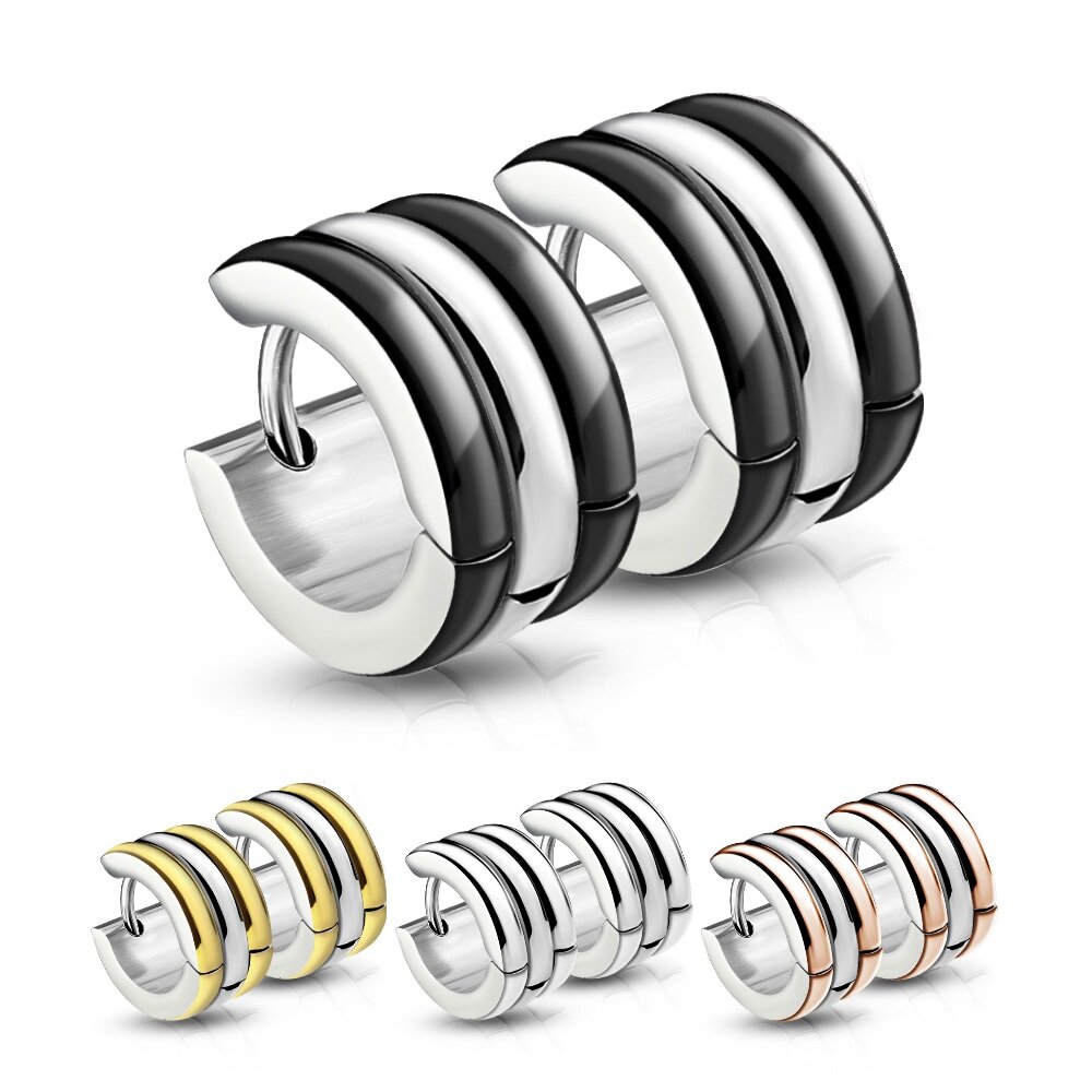 Edelstahl Ohrringe - Creolen - Gold - 14 Größen