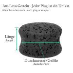Stein Plug - Lava 12 mm