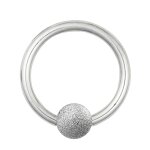 Piercing Klemmring - Stahl - Diamant - Silber