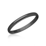 Ring - 925 Silber - Glänzend - 4 Breiten - Schwarz