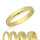 Ring - 925 Silber - Glänzend - 4 Breiten - Gold