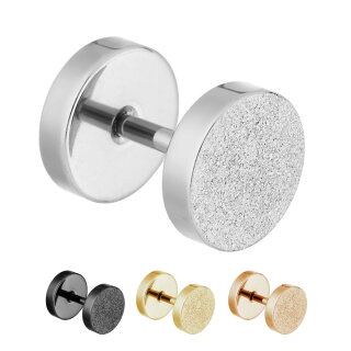 Piercing Fake Plug - Stahl - Diamant