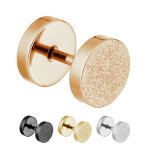 Piercing Fake Plug - Stahl - Diamant - [13.] rosegold 8mm