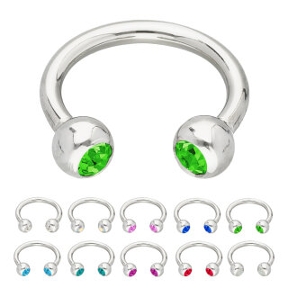 Treuheld® Schwarzes Hufeisen-Piercing – 1,0 Mm Stärke, 4 Größen, Aus Nickelfreiem Chirurgenstahl