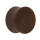 Holz Ohr Plug - Dunkelbraun 10 mm