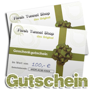 Flesh Tunnel Shop Gutschein
