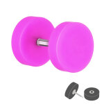 Piercing Fake Plug - Kunststoff - Pink
