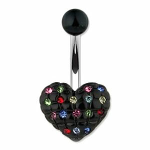 Piercing Banane - Schwarzes Herz