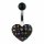 Piercing Banane - Schwarzes Herz