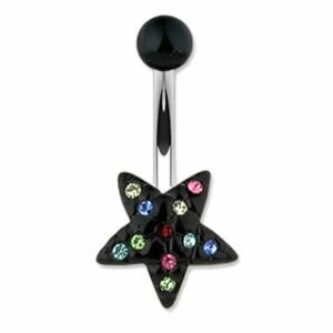 Piercing Banane - Schwarzer Stern