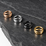 Segmentring Piercing - Klicker - Segmentklicker - Titan - 3 Ringe
