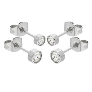 Max Palmer - Ohrstecker Set mit Swarovski Kristall