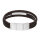 Armband - Leder - Magnetverschluss - 3 Reihen - Platte