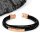 Armband - Leder - Platte - Rosegold