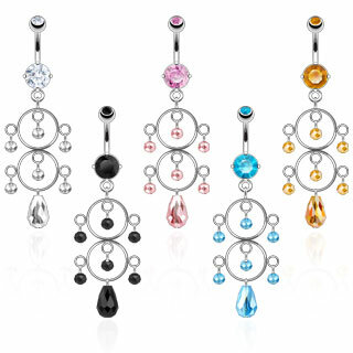 Piercing Banane - Kristall - Ringe