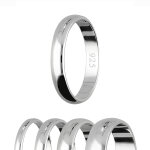 Ring - 925 Silber - Glänzend Silber - 4 Breiten