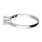 Ring - 925 Silber - Kristall - Klar