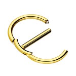Brustpiercing - Stahl - Stab und Ring