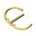 Brustpiercing - Stahl - Stab und Ring