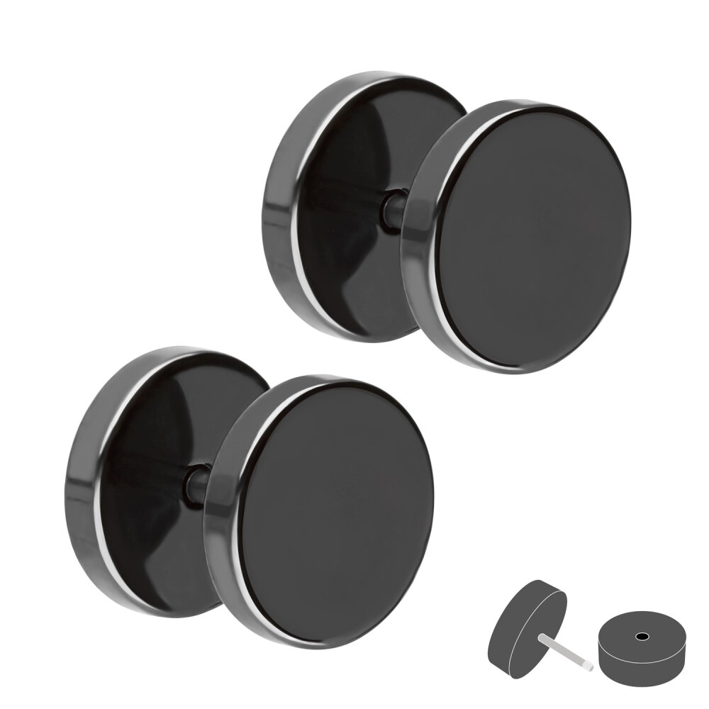 2 Pezzi Orecchino A Tunnel In Legno Naturale, Dilatatore Di - Foto 4