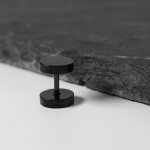 Piercing Fake Plug Set - Titan - Schwarz