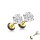 Piercing Fake Plug - Stahl - Kristall