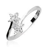 Ring - 925 Silber - Kristallblumen