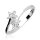 Ring - 925 Silber - Kristallblumen