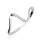Ring - 925 Silber - Welle - Kristalle