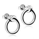Ohrstecker - 925 Silber - Ring - Knoten