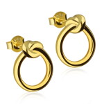 Ohrstecker - 925 Silber - Ring - Knoten