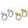 Ohrstecker - 925 Silber - Ring - Knoten
